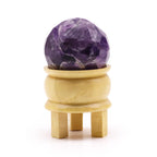 Bola Curativa de Piedras Preciosas y soporte - Cuarzo rosa