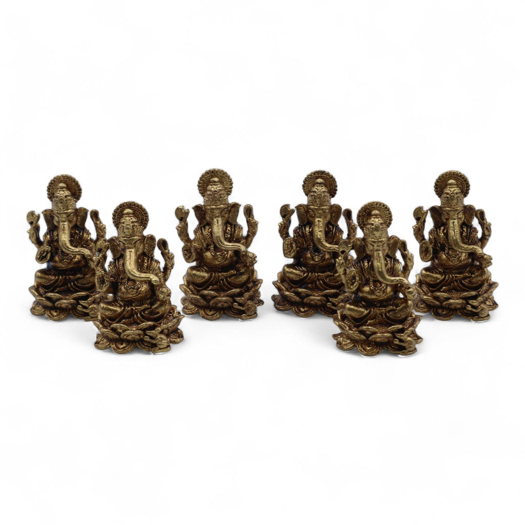 Dioses en miniatura de latón - Ganesha (22 g)  - 37 mm