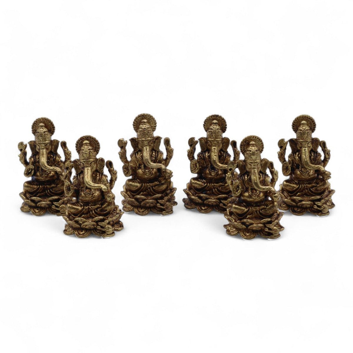 Dioses en miniatura de latón - Ganesha (22 g)  - 37 mm