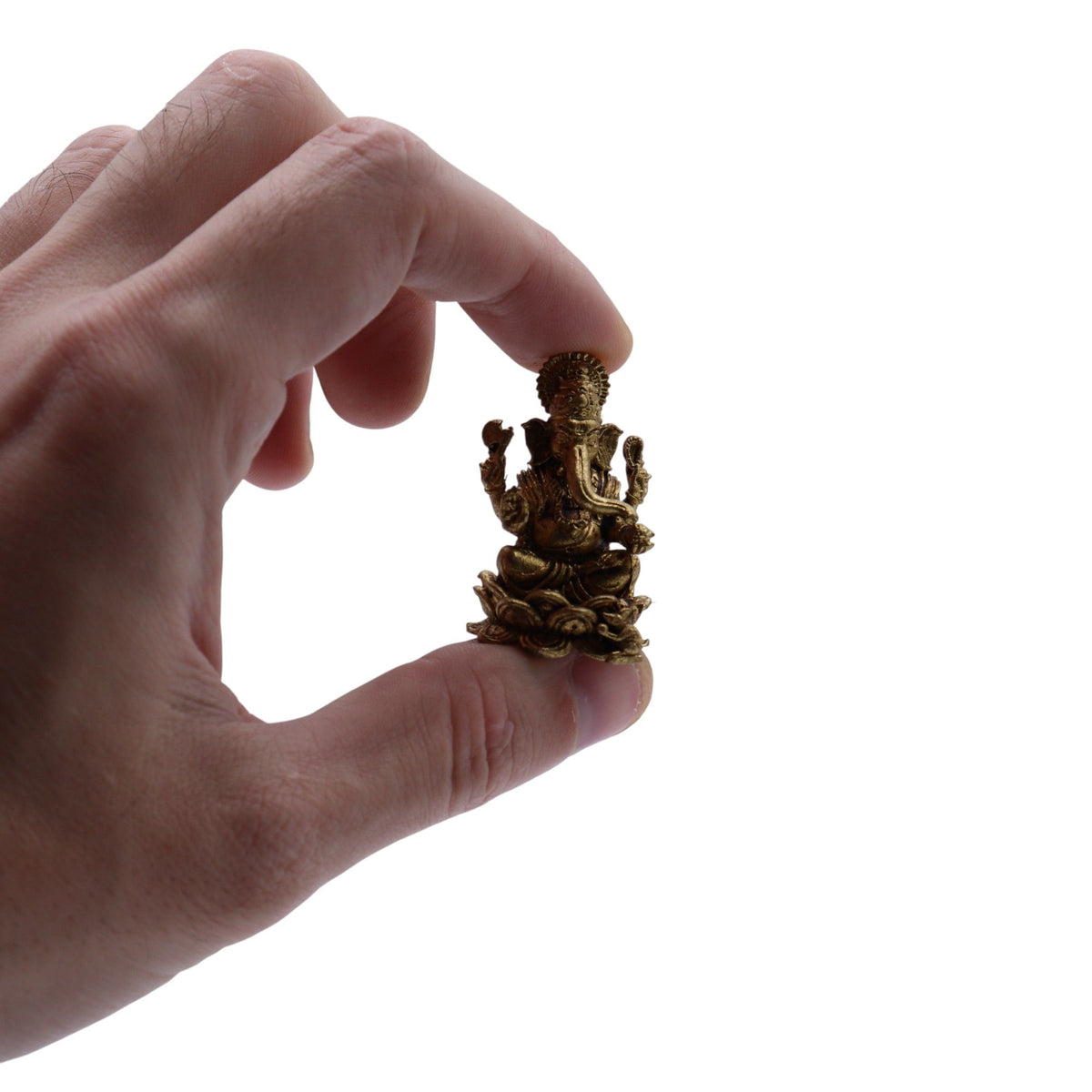 Dioses en miniatura de latón - Ganesha (22 g)  - 37 mm