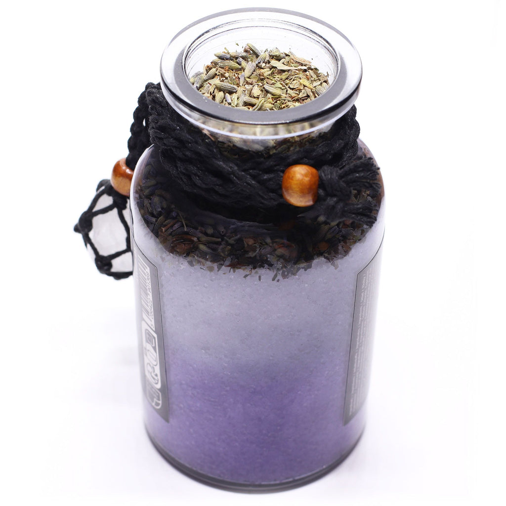 Antiguo hechizo de baño de bruja, poción y amuleto de cristal de roca - Purificación