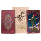 Set de cartas del tarot en caja de regalo rosa con lámina rubí - con folleto